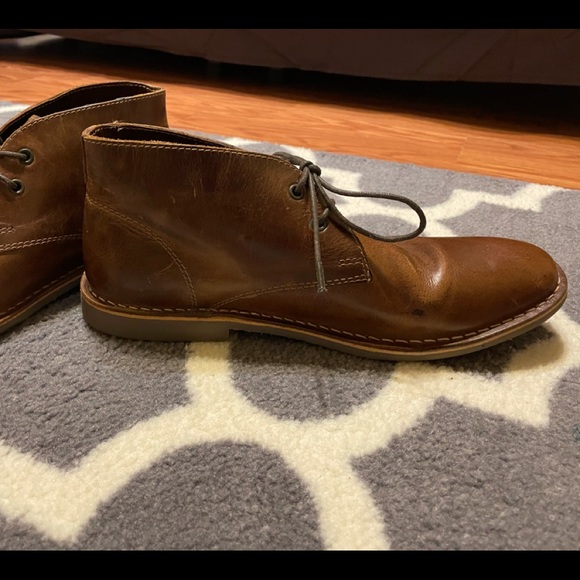 Brown Leather Chukka Boots